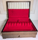 The International Silver Co  Tarnish Resistant Chest Silverware Storage Box Euc