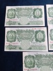 5 Consecutive Numbered   1 Notes Set Good Condition
