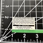 1982 Capt Lewis Fishing Charter Lake Ontario Salmon River Vintage Print Ad