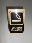 Lot 6 Smoking Permitted Table Tent Signs Double Sided Smoking Allowed Restaurant