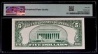 1953 A  5 Silver Certificate  star  Note Fr  1656  Pmg 66 Epq Serial   26719791a