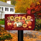 Fall Beauty Floral Magnetic Mailbox Cover Welcome Autumn Standard Briarwood Lane
