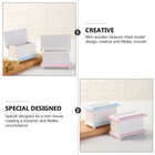 Miniature Storage Trunk Miniature Wood Treasure Box Pretend Play Treasure Chest