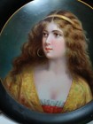 Beer Serving Tray Pre Pro 1907 Griselda Antique  13  Metal Lady Girl Advertising
