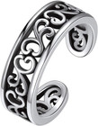 925 Sterling Silver Toe Ring Minimalist Hypoallergenic Adjustable Band Ring S   