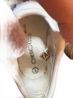 Vintage Cherokee Toddler Girls White Sneakers Shoes Size 1 Flower Embroidered