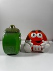 M m   s Ceramic Candy Jars By Galerie     Green   Orange Characters     Set Of 2 -2002