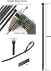 Hs 10 Inch Zip Ties Black 50 Pounds Tensile Strength Strong Wide Straps  100