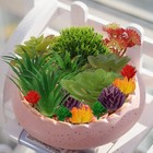 16pcs Artificial Succulent Plants Colorful Mini Fake Unpotted Diy Home Decor