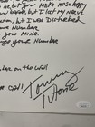 Tommy Tutone Handwritten Lyrics For 867-5309 jenny Signed W  Jsa And Coa Rare