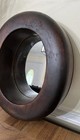 Antique Wooden Block Hat Brim Mold Millinery Form Mirror Boho Primitive Country