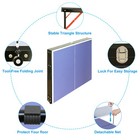 Foldable Portable Ping Pong Table Set W  Net 2 Paddles For Table Tennis Game