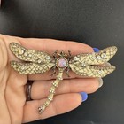 Vintage Joan Rivers Dragonfly Brooch Signed