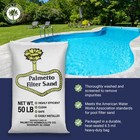 Palmetto 50lb Bag Natural Pool Filter Sand For Residential   Commercial  2 Pack