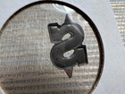 S Vintage Tin Tobacco Tag Die Cut Embossed
