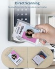 6 Pack Vertical Id Card Badge Holder Waterproof Clear Card Sleeve Case Cover Hea
