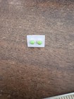 Native American Navajo Green Gaspeite Dot Stud Earrings Zuni Stunning Great Gift