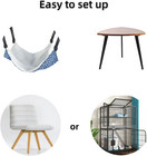 Pet Hammock Cage Reversible Cat Hanging Hammock Soft Hanging Bed Ferret