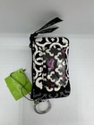 Vera Bradley Zip Id Case Lanyard Cranberry Magenta Nwt