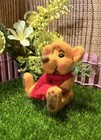 Mini Needle Felted Golden Brown Teddy Bear
