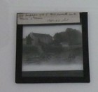 Glass Magic Lantern Slide Destroyed Bridge Ww1 Photo World War One