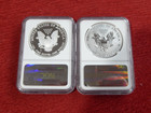 2012 S Reverse Proof Silver Eagle Ngc Pf70   Pf70 Er 2 Coin  Set W ogp   Coa