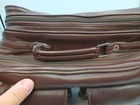 Vintage Camera Bag 60s  Padded Large Brown Faux Leather 