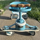 Vintage 1940s 1950s Genuine Taylor Tot Baby Walker Stroller Blue Mid Century Mcm