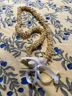 Mongo Shell Hawaiian Lei Necklace Accented W  Kukui Nuts 30    Luau  Graduation   