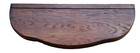 4 Antique Oak Shelves For Curved Glass China Cabinet Or Crafting 38 1 2  Wide