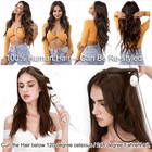 Clearance Clip In Hair Extensions Real 100  Human Remy Hair Full Head Balayage