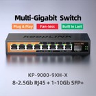 9-port Multi-gigabit Network Switch With 8-port 2 5gb Ethernet Copper 2-10gb Sfp
