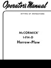 Ih 1pt Fast Hitch 1-f14-d 4 Disc Harrow Plow Manual Farmall Super A 100 130 140