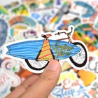 50pcs Surfing Stickers Decals Surf Water Vintage Coast Vsco Vinyl Outside