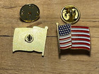 American Flag Pin Usa Lapel Pins Usa Flag Pin Hat Tack  Us Usa 2 Pins 3 4  Wide