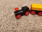 Brio Wooden Train 6 Piece Train Black Engine   Bell  And   Cargo  Lot