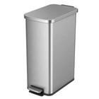Better Homes   Gardens 13 2 Gallon Slim Kitchen Trash Can  Stainless Steel Kitch