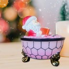 Santa Bubble Bath Lamp Cute Bathtub Santa Night Light For Desk Study Kitchen
