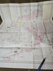 Wwi Era Map Of Mined Areas Around British Islands Dated 1920 By Navy Department 