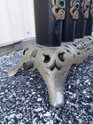 Antique Merit Jeweled Victorian Cast Iron Gas Parlor Stove  Radiator Heater