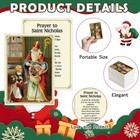 Motiskyy 200 Pcs Saint Nicholas Saint Catholic Prayer Cards Bulk   Catholic P   