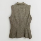 Vtg Bergdorf Goodman Isaac Mizrahi Silk Tweed Vest Jeweled Button Waistcoat Sz 6