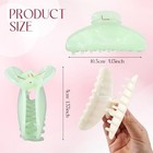 8 Pcs Large Acrylic Hair Claw Clips For Women Non Slip Sweet Color Marble