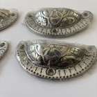 Vintage Metal Pulls Drawer Cabinet Pewter -nickel Furniture Hardware New Sealed