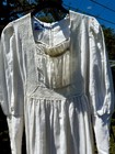 1970s Vintage Paper Moon Prairie Dress Long Cream Dress