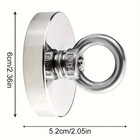 Neodymium Fishing Magnets Pulling Force Super Strong 130 Kg Tensile Force
