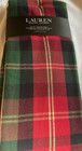 Lauren Ralph Lauren  3  Kitchen Towels Green  Red  Plaid 17 X 28 100  Cotton Nwt