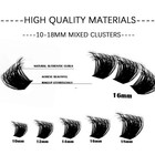 Diy 14 Rows 5d Fluffy Thick Individual Eyelash Clusters 10-0 71 In Mink Hair