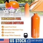 Thickened Aluminum Fuel Bottle Outdoor Camping Petrol Gas Tank Storage 750ml