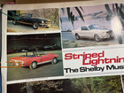 Ford Shelby Mustang Vintage 1978 Original Poster By Automotive Quarterly 25 X 38
